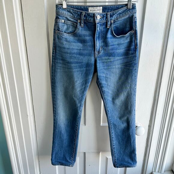 SLVRLAKE Lou Lou Cropped Mid-Rise Slim Leg Jeans - Picture 3 of 13